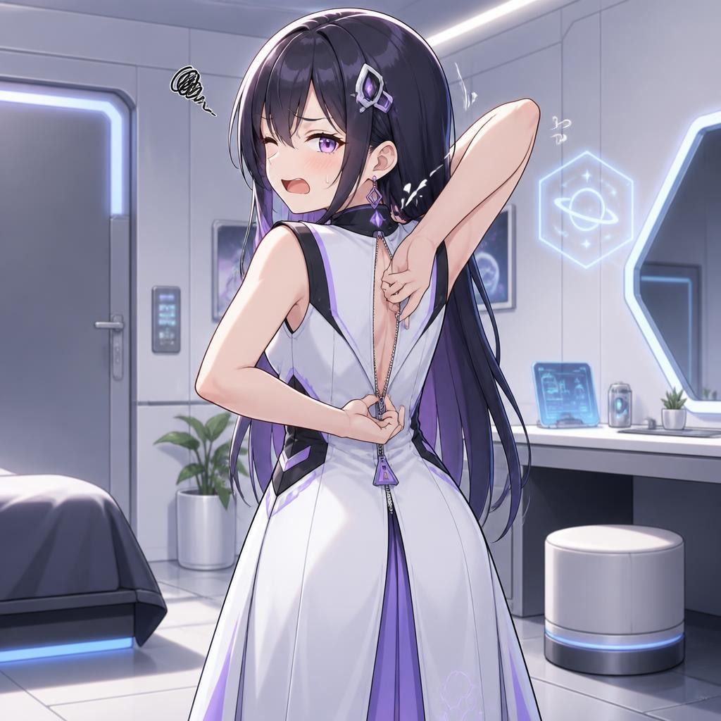 ドレスへの着替え