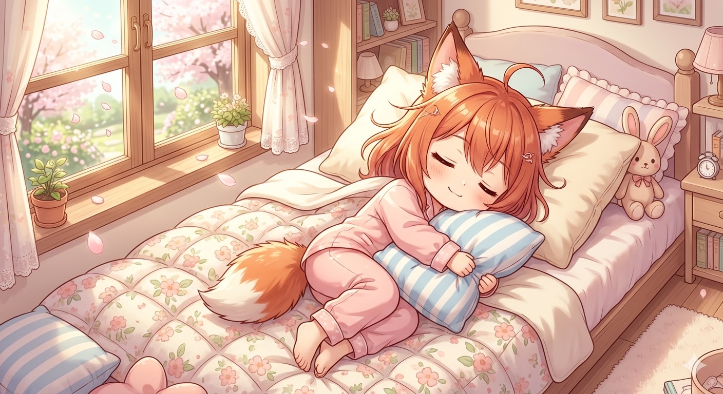 お昼寝中 | の人気AIイラスト・グラビア