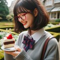 眼鏡女子 楓のティーパーティー 3枚目