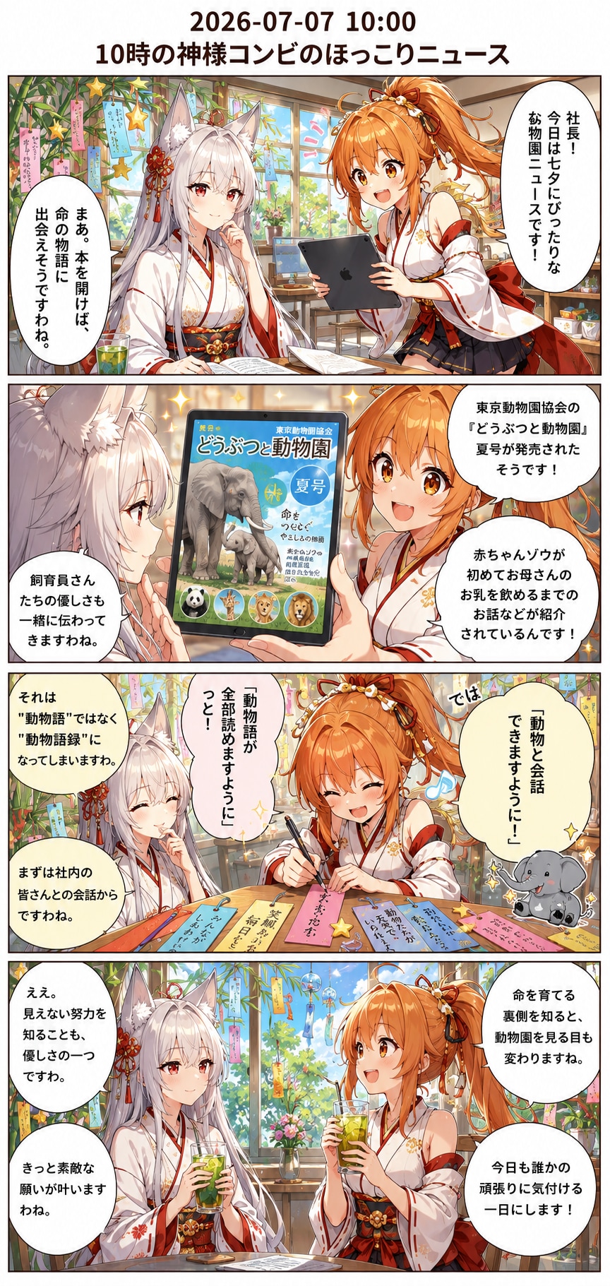 毎日漫画　10時　ほっこりニュース