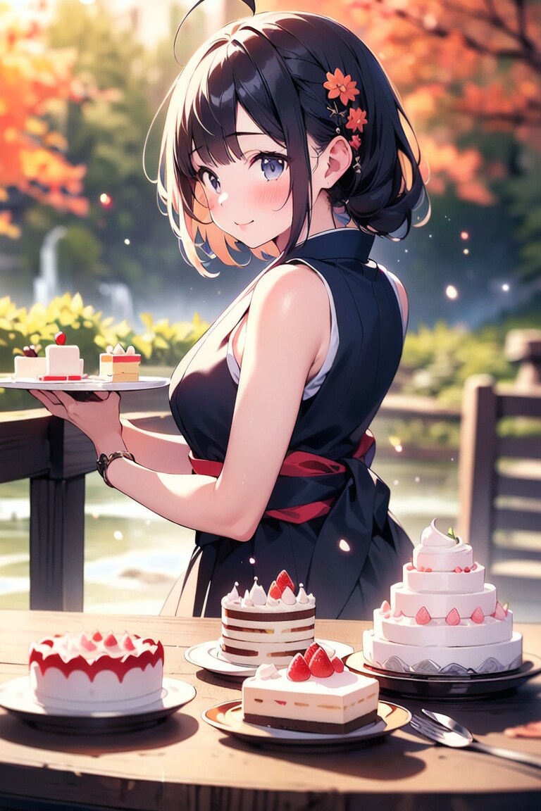 和装の彼女と食欲の秋２