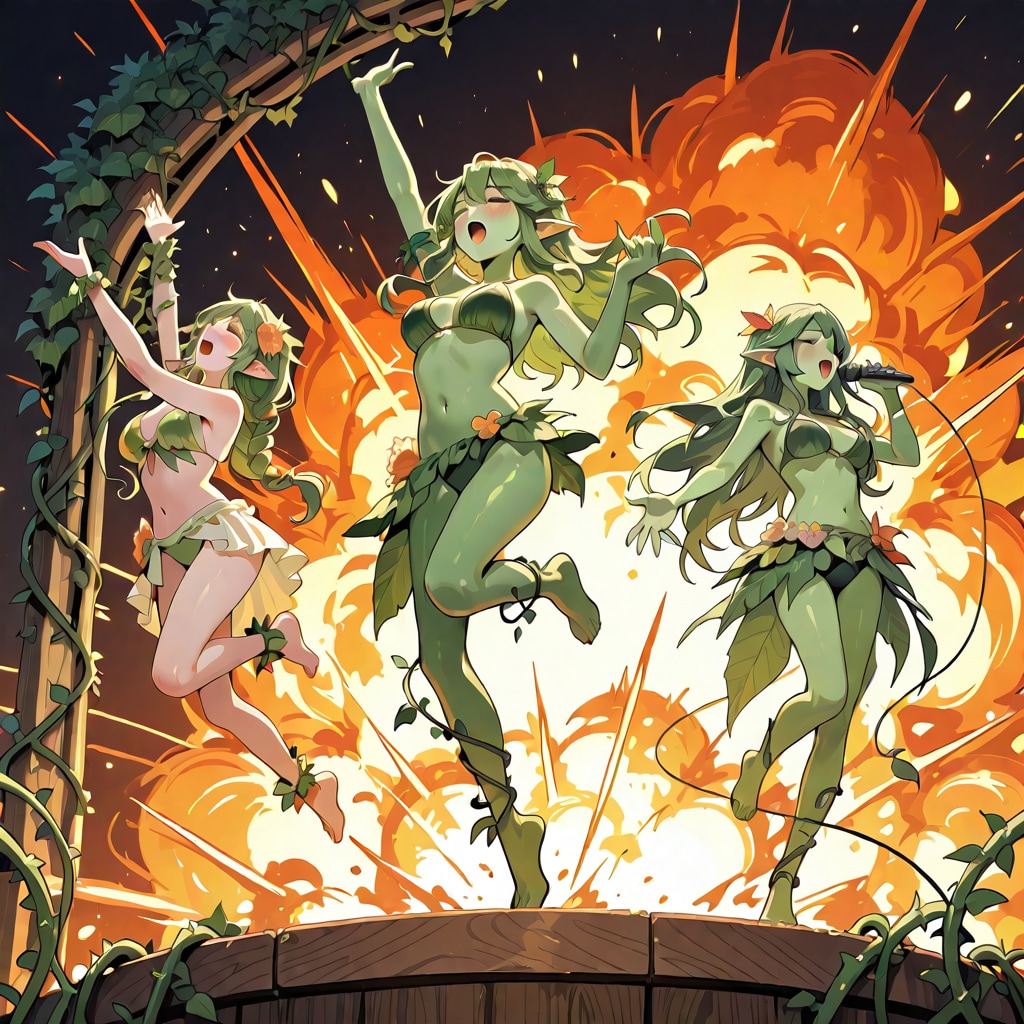 ドライアドちゃんライブパフォーマンス260403 | の人気AIイラスト・グラビア