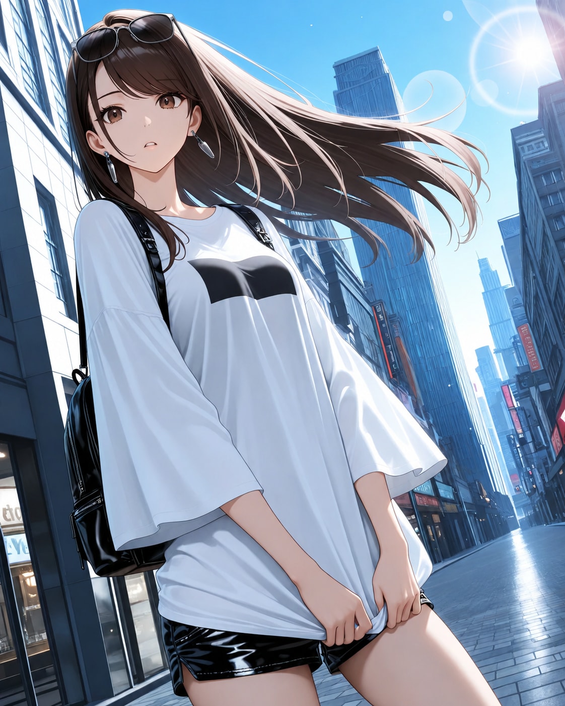 夏のキャンパスコーデ