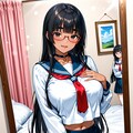 朝のメイク確認 12枚目