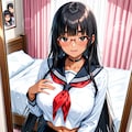 朝のメイク確認 7枚目