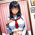 朝のメイク確認 8枚目