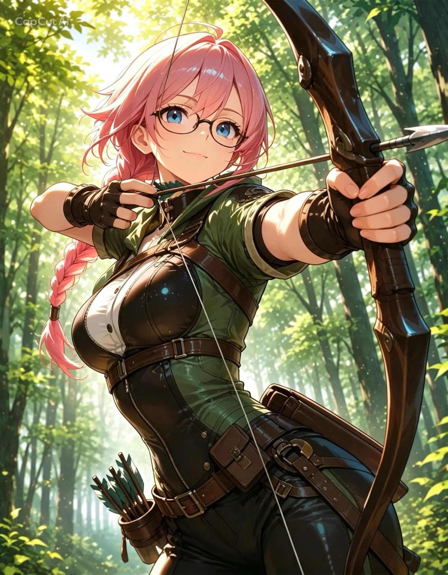 小桃乃さん、ゲームの世界で弓使いになる