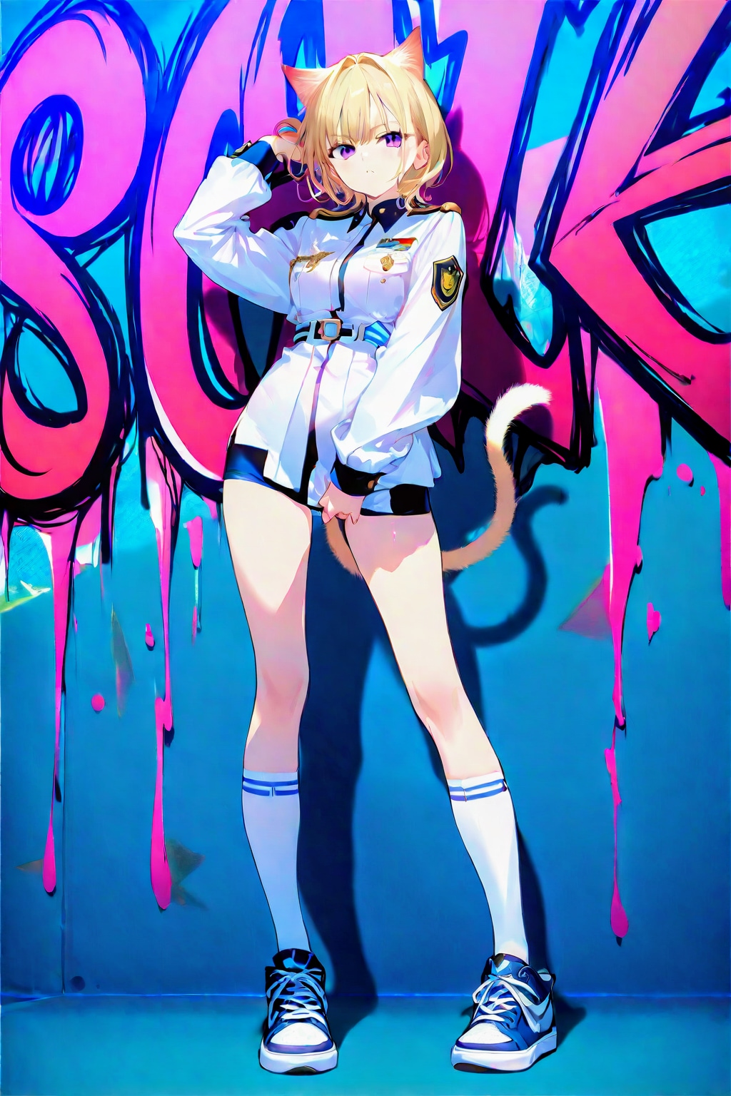 ファッションモデル風😻ネコミミちゃん