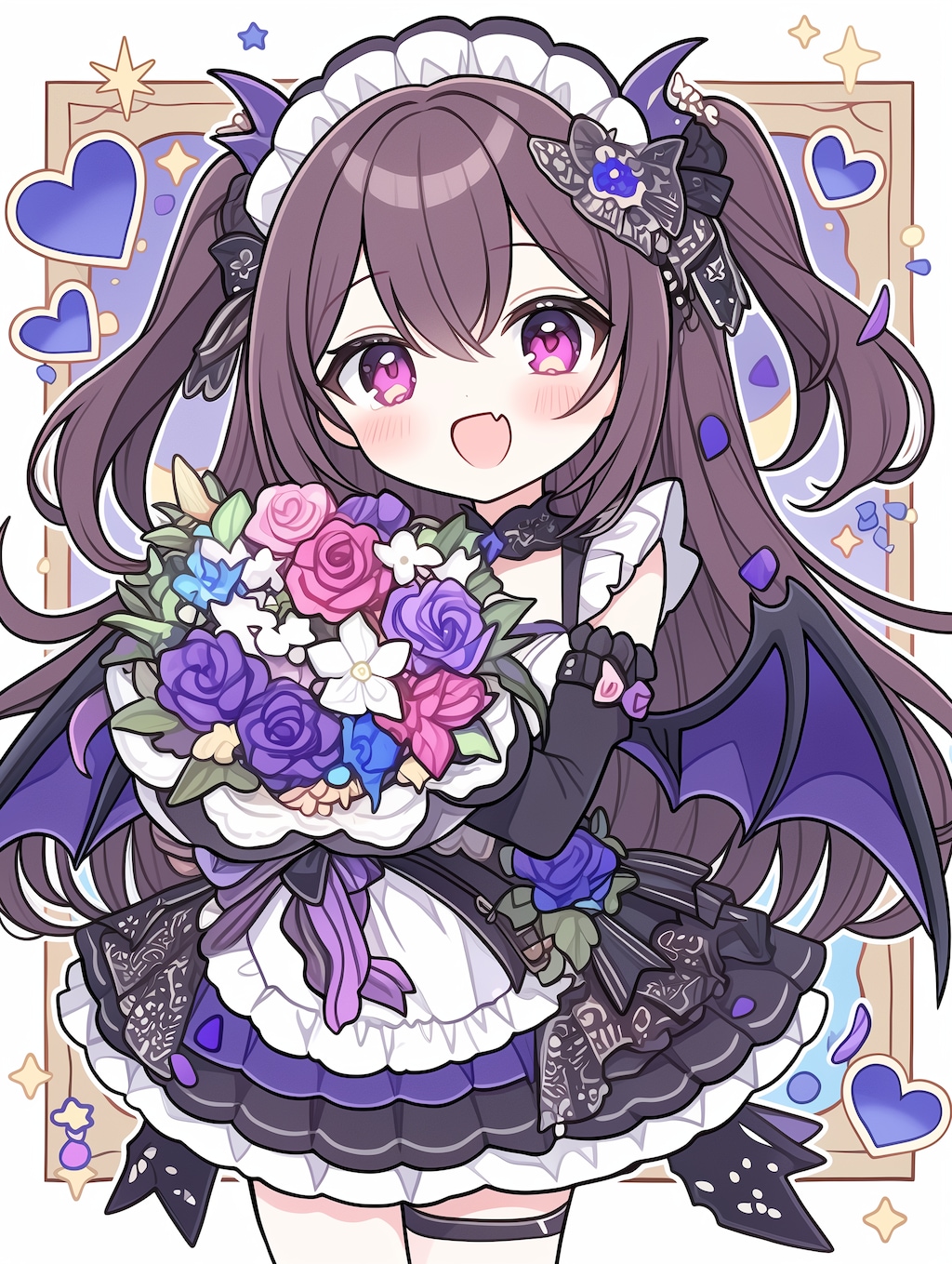 メイドちゃんから花束を