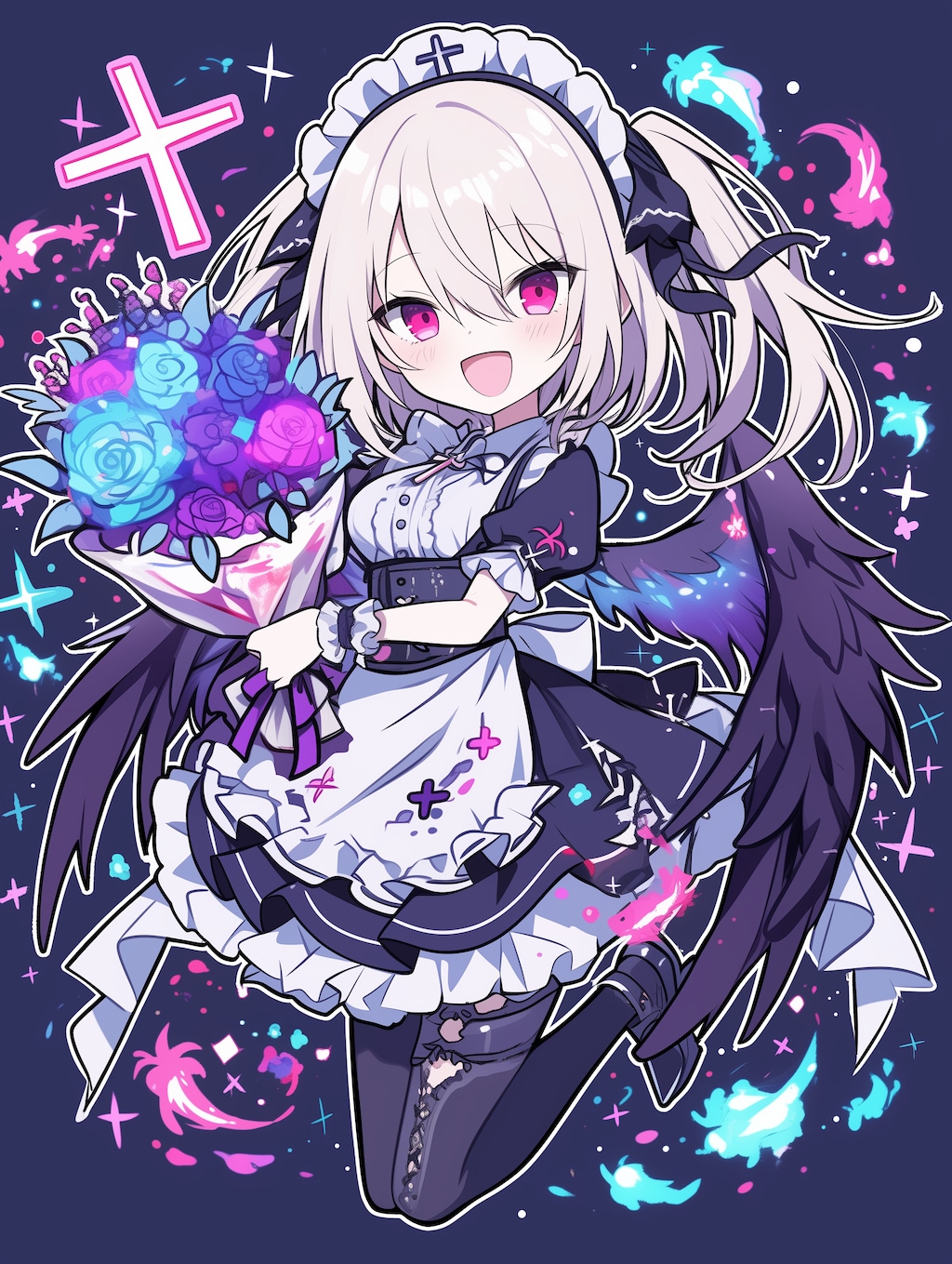 メイドちゃんから花束を