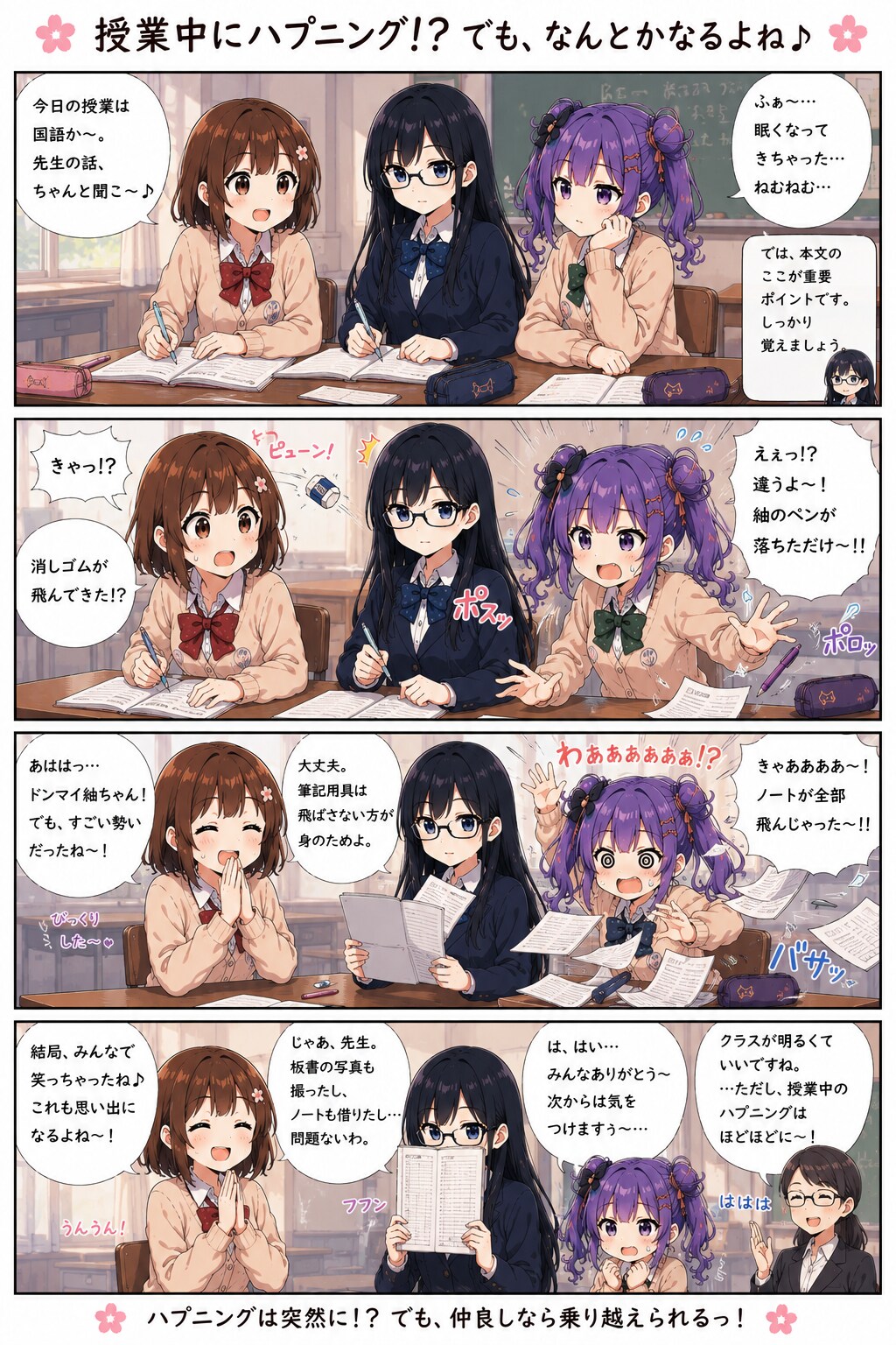 日常系4コマ漫画