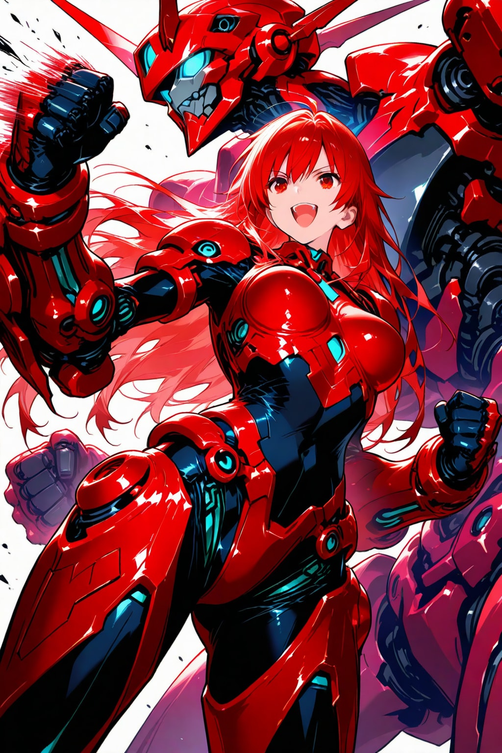 ちちぷい生成メカ娘　仲良しファイターズ赤2