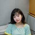トイレの便座に座るエッチな彼女 7枚目