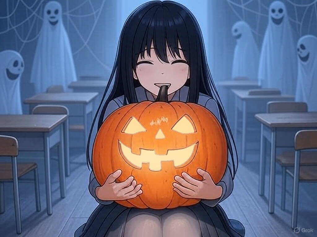 カボチャを自慢してくるクラスメイト