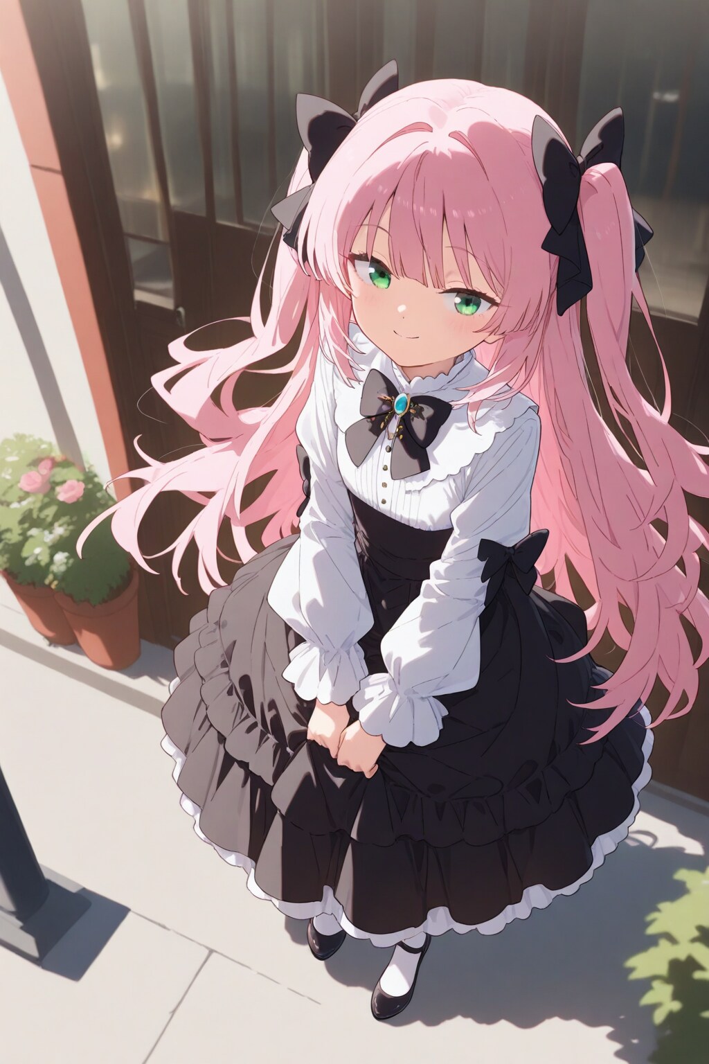 ゴシックロリィタファッションな女の子