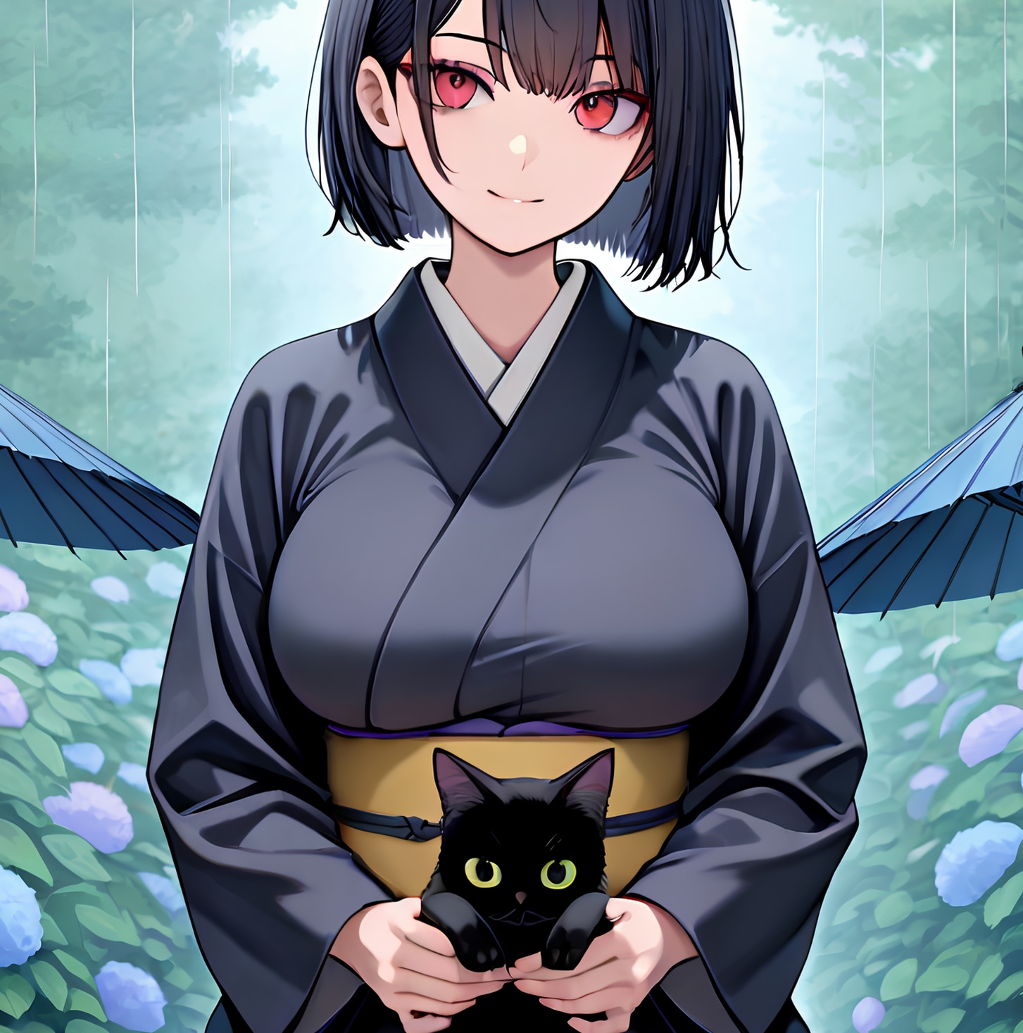 雨音と不思議な神社
