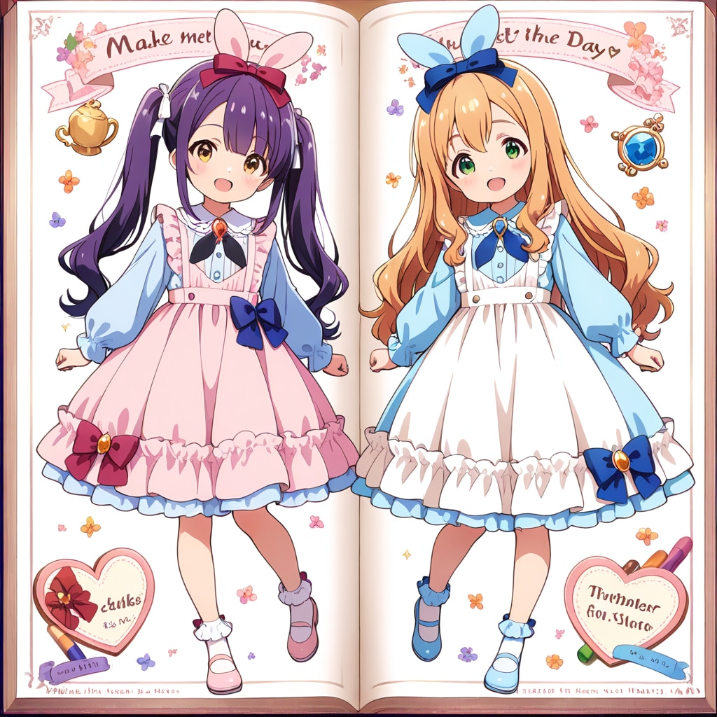 シード違い、絵本の日コーデ