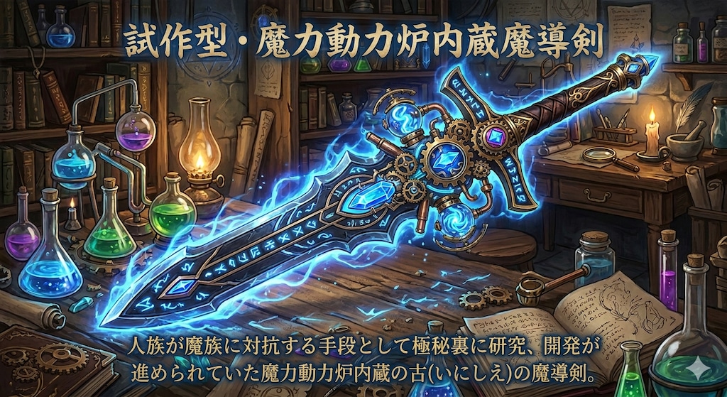試作型・魔力動力炉内蔵魔導剣
