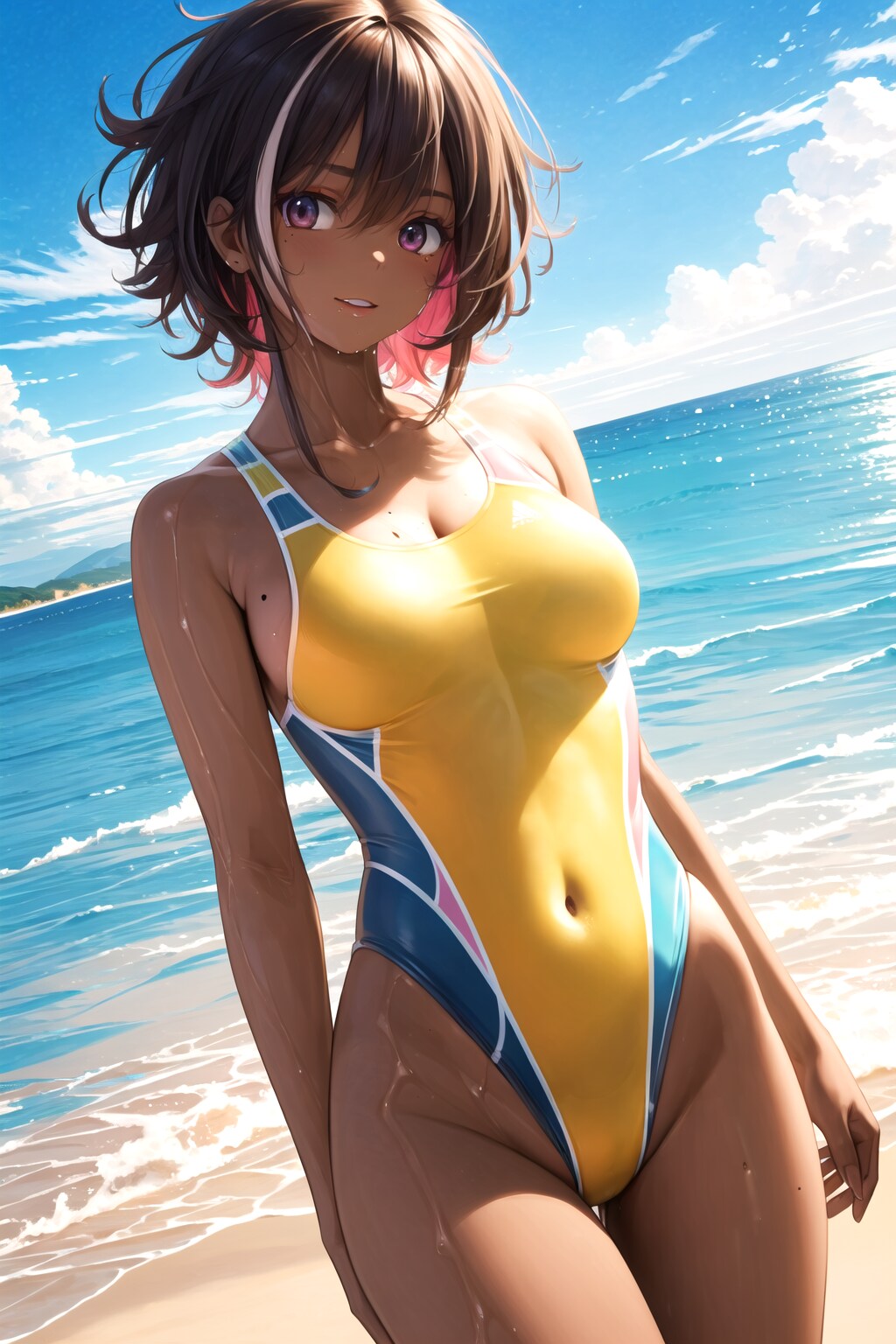 競泳水着美女8
