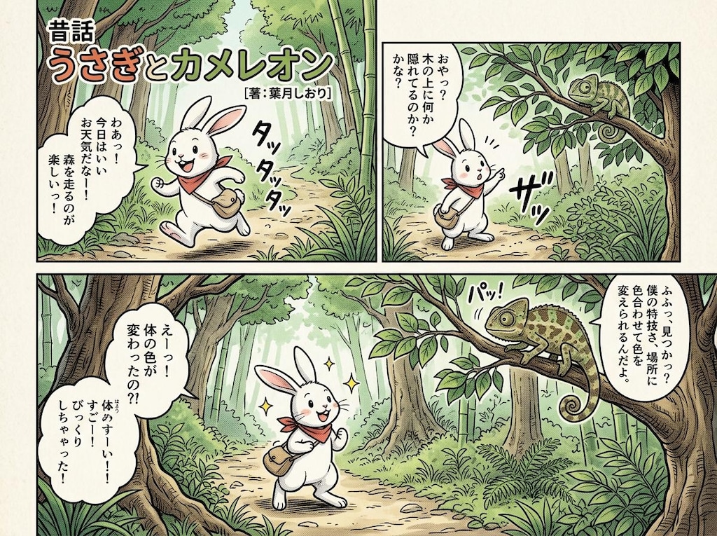 日本昔話　ウサギとカ○