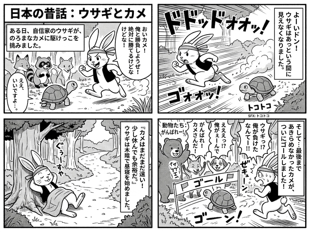 日本昔話　ウサギとカ○