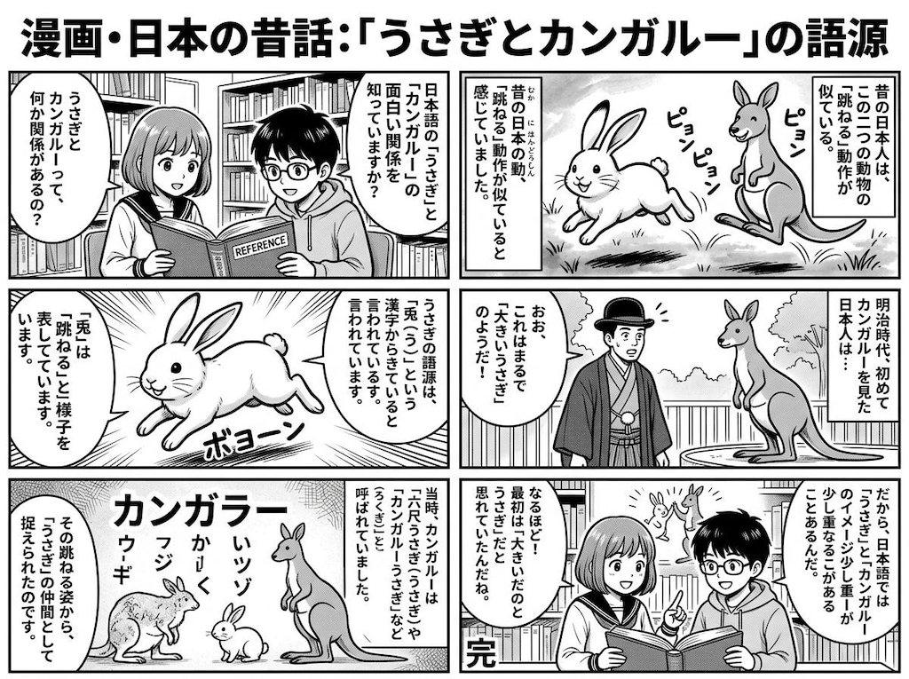日本昔話　ウサギとカ○