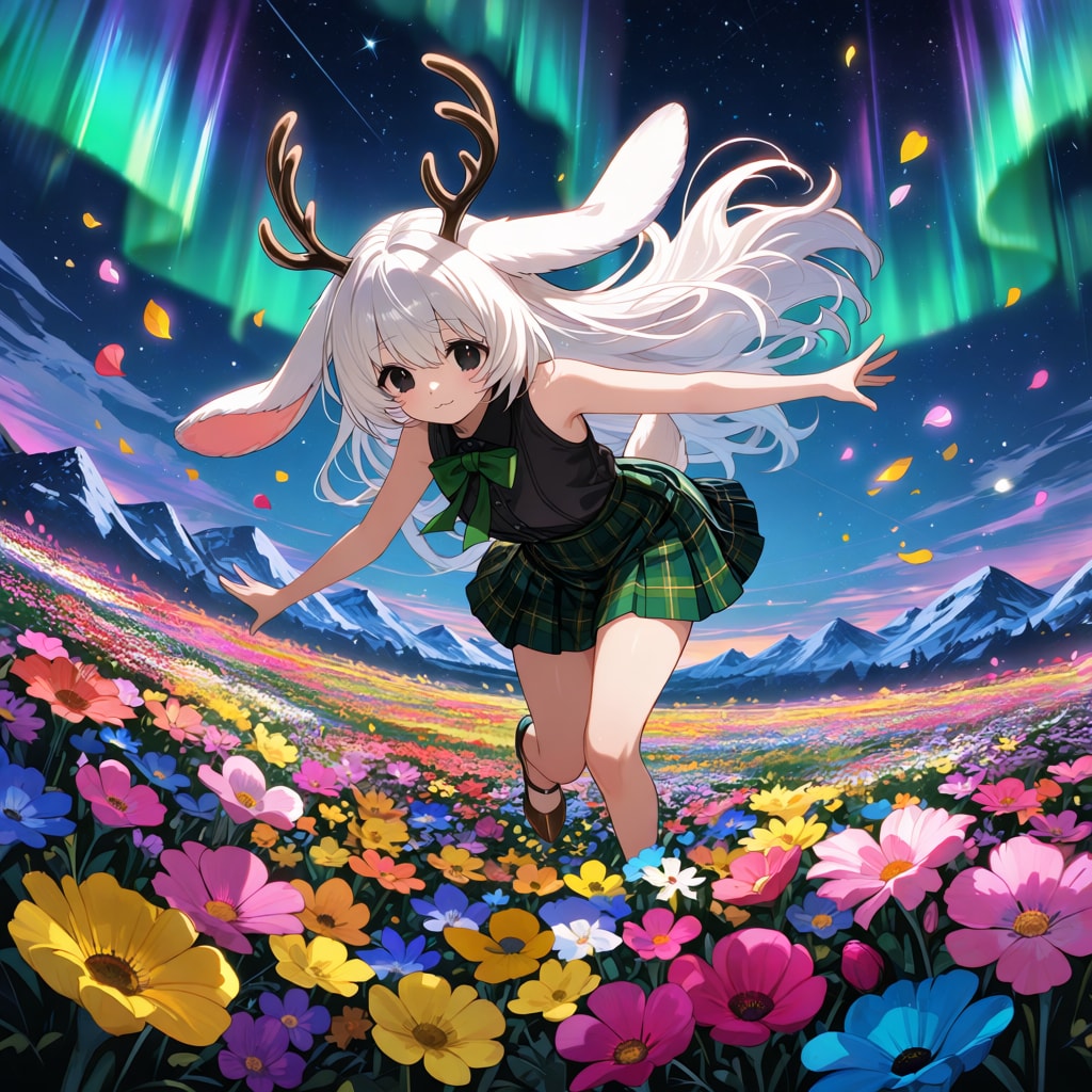 ウサギの国の花園