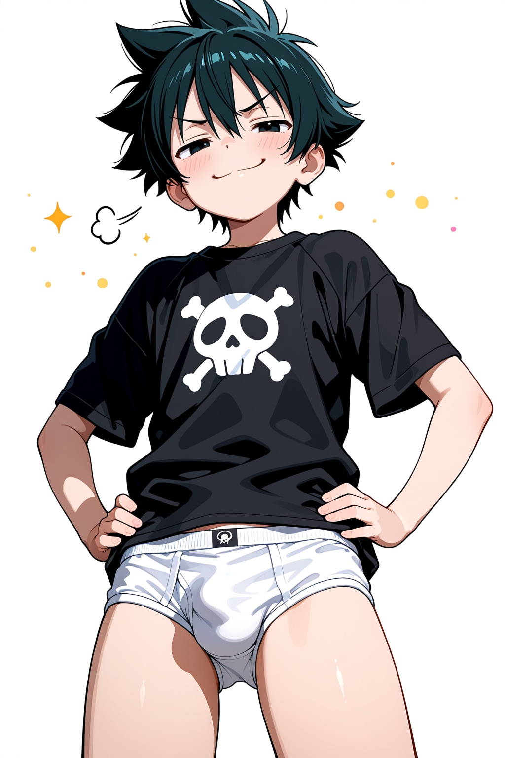 照太少年の白ブリーフ
