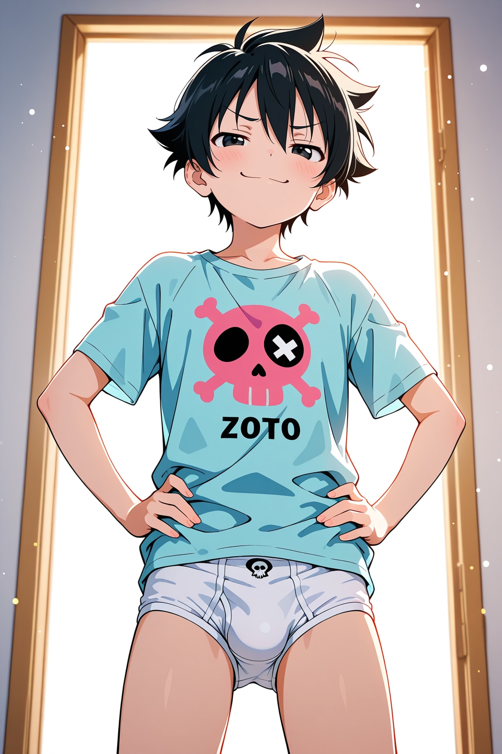 照太少年の白ブリーフ