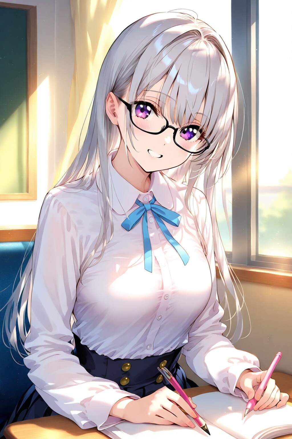 銀髪制服(新学期よろしくね〜)_20250413