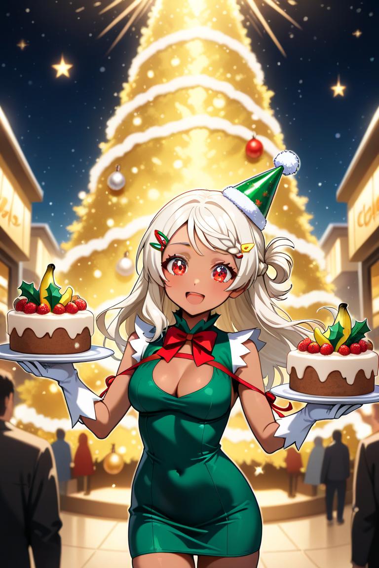 ヘスティア衣装聖夜バージョン | の人気AIイラスト・グラビア