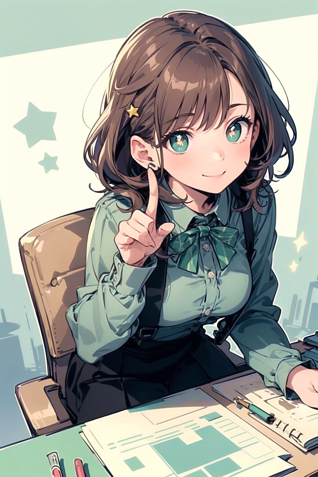 高解像度化テスト i2i チョコミント | の人気AIイラスト・グラビア