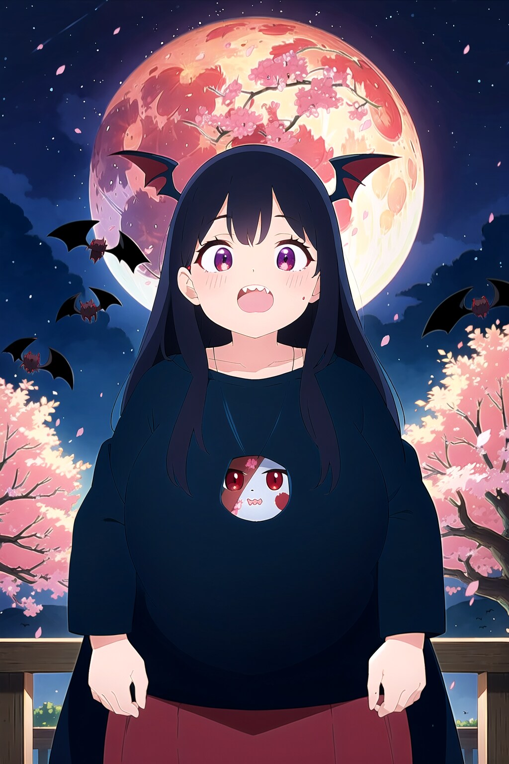 OPALを使用してぽっちゃり吸血鬼を描きました