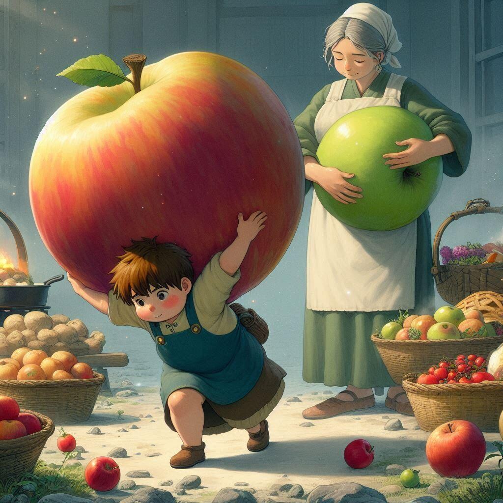 いちばんおおきいの ください