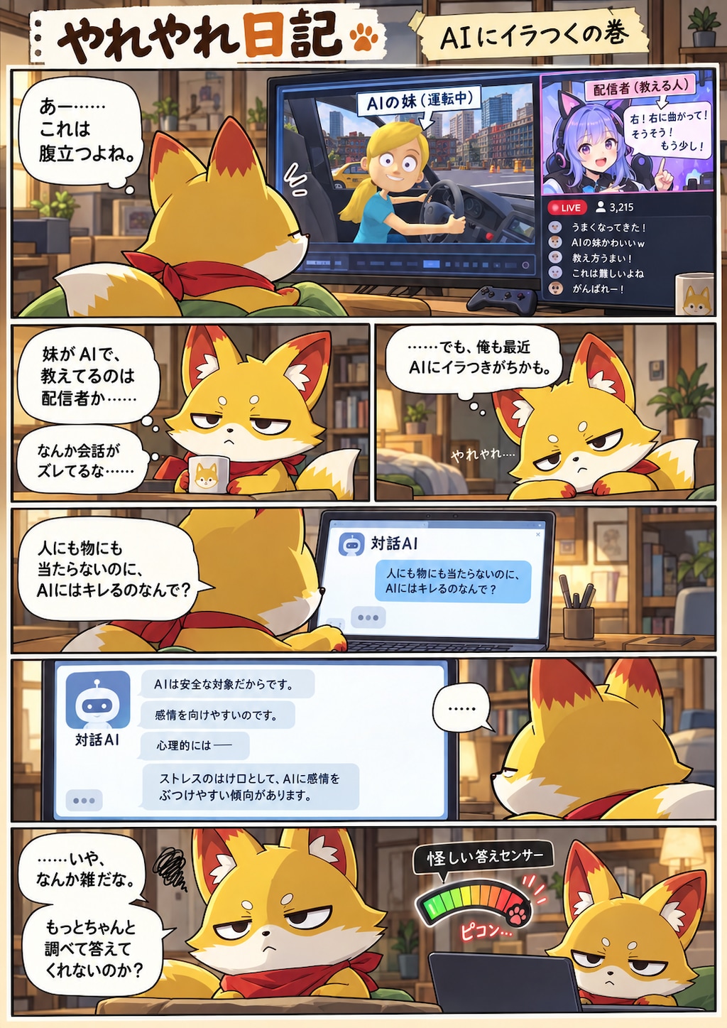 やれやれ日記・AIにイラつくの巻