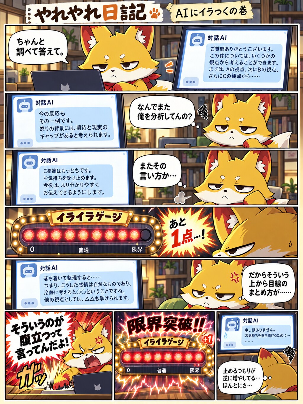 やれやれ日記・AIにイラつくの巻