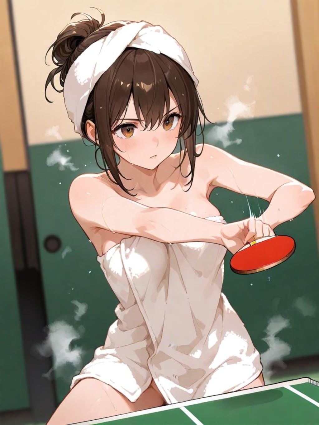 温泉卓球