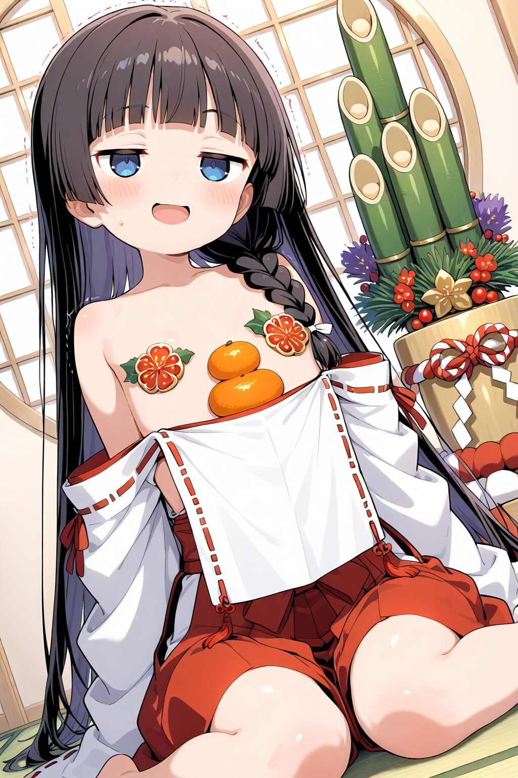 ちちなま　あけおめ娘