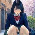女子校生といたずらな子猫 5枚目