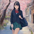 女子校生といたずらな子猫 3枚目