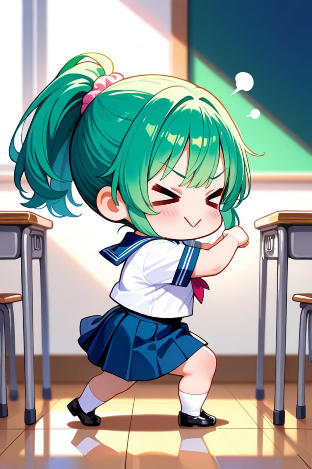 力を求める緑髪ちゃん