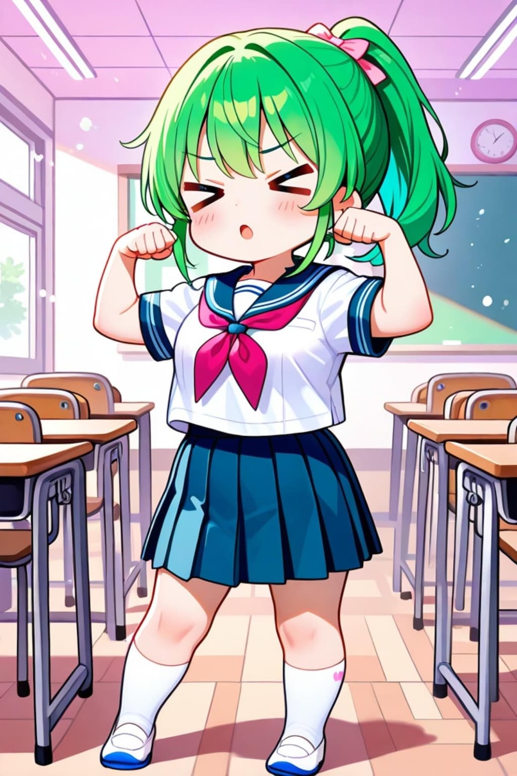 力を求める緑髪ちゃん