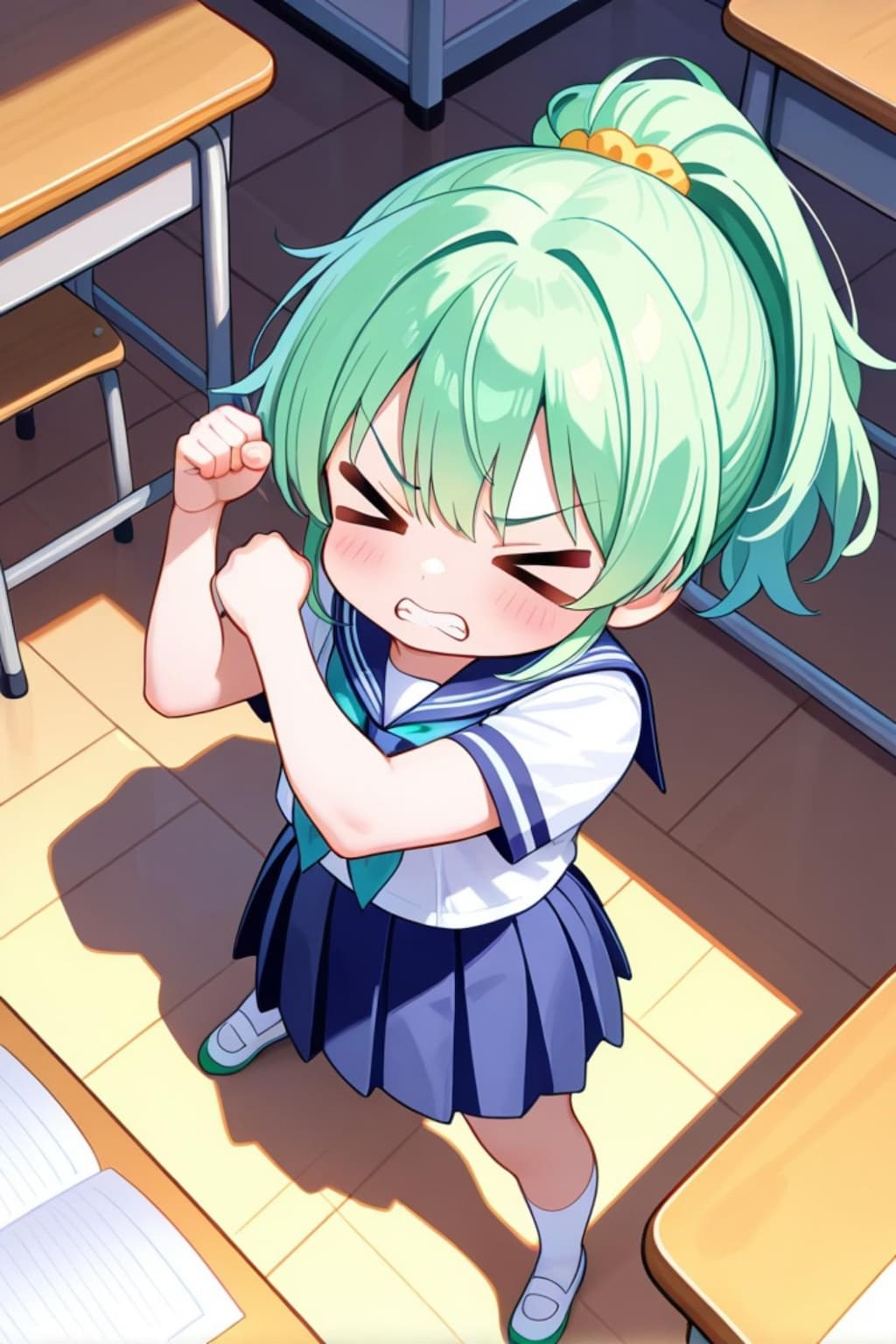 力を求める緑髪ちゃん