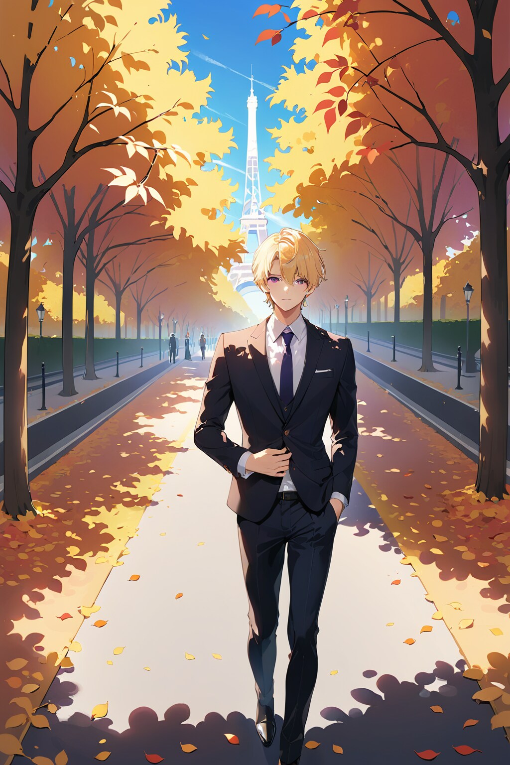 パリ モンソー公園にて | の人気AIイラスト・グラビア