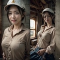 建設現場の彼女 2枚目