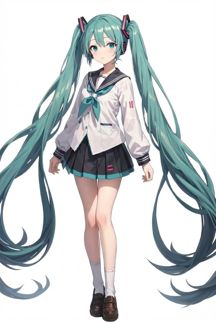 初音ミク、立ち絵 | の人気AIイラスト・グラビア