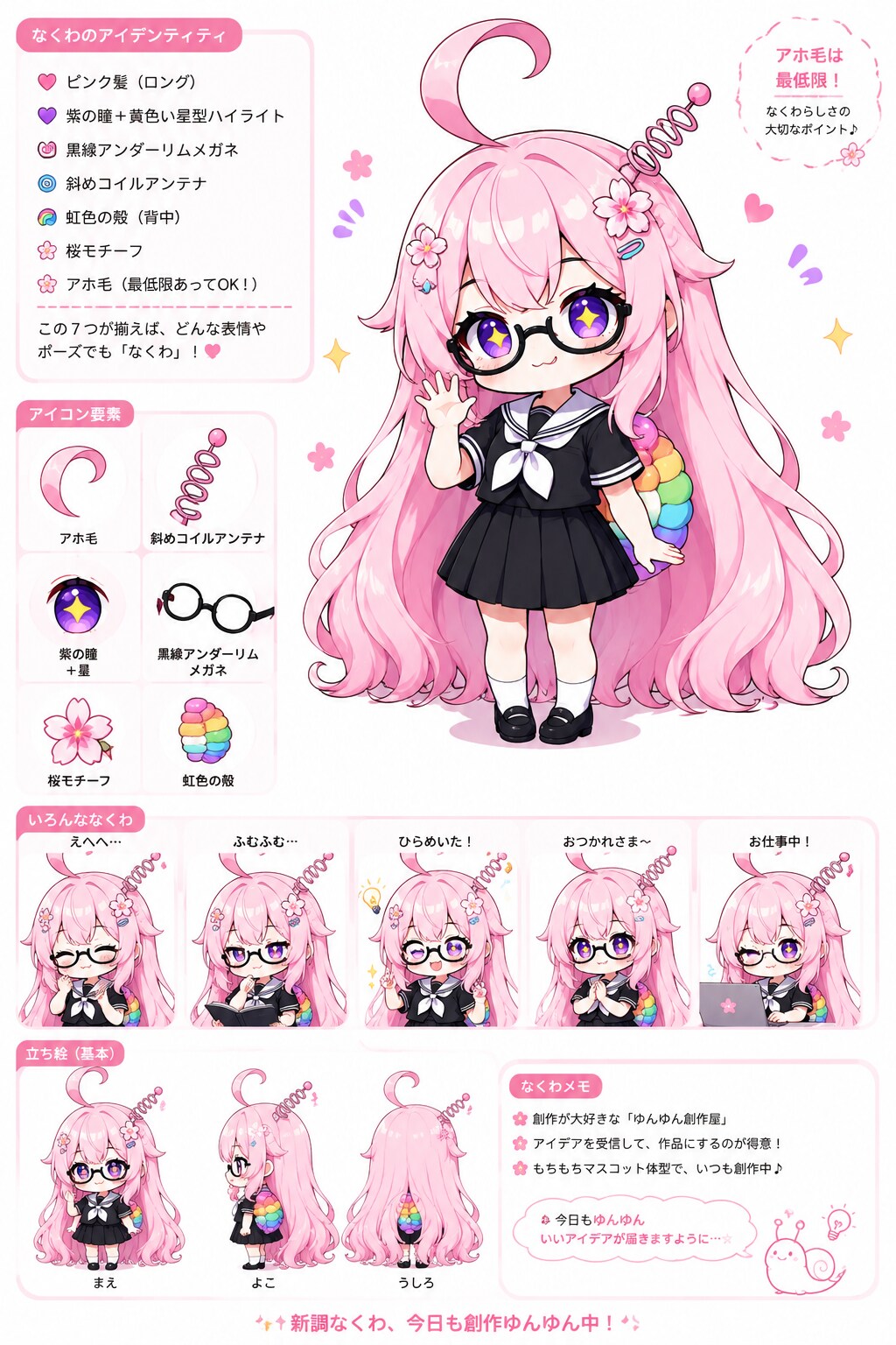 新調なくわ（キャラへの応用実験台）