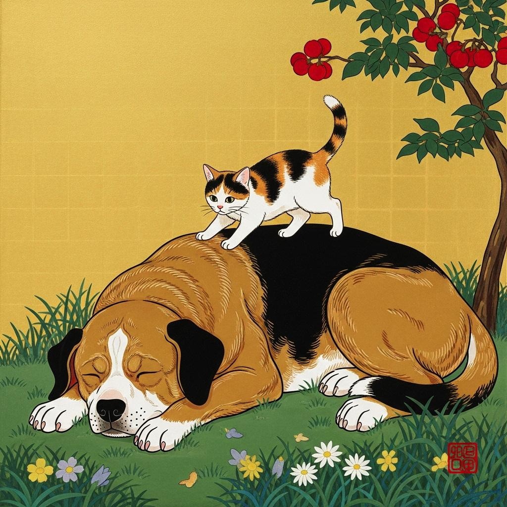 浮世絵・猫十態