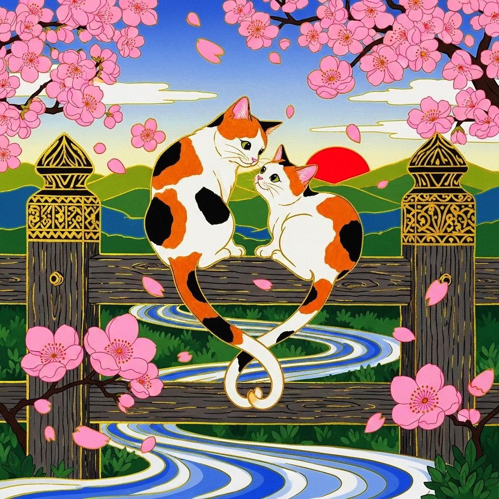 浮世絵・猫十態