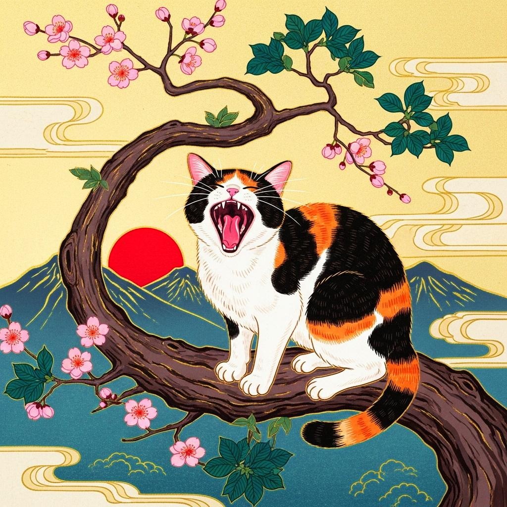 浮世絵・猫十態